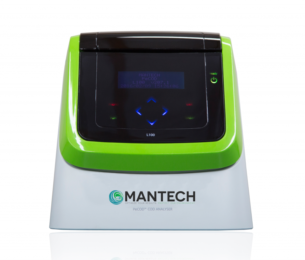 MANTECH's L100 PeCOD® Analyzer for chemical oxygen demand analysis