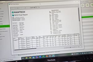 MANTECH BOD Pro Software - BOD Final Report
