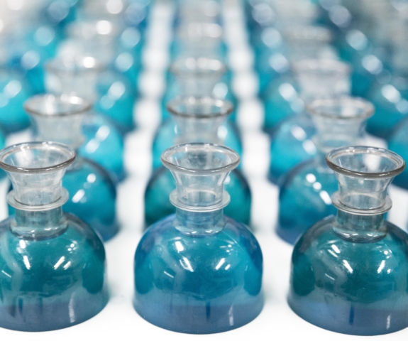 Biochemical oxygen demand bottles in a 54 place MANTECH autosampler